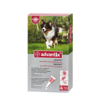 АДВАНТІКС 10-25 кг Д/СОБАК 2,5мл (ПАКУНОК х 4 піпетки) АДВАНТІКС 10-25 кг Д/СОБАК 2,5мл (ПАКУНОК х 4 піпетки)