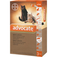 АДВОКАТ Д/КОТІВ до 4 кг (ПАКУНОК х 3 піпетки) АДВОКАТ Д/КОТІВ до 4 кг (ПАКУНОК х 3 піпетки)