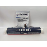 Набір для боротьби з мухами №7 (Квік-Байт спрей, 100гр 10 шт , Липка пастка Glue Roll 0,3 × 9 м (Propecs) 1 шт)