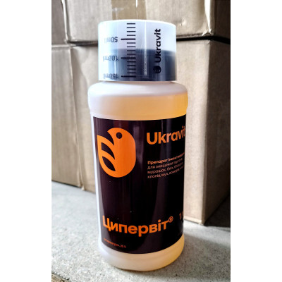 Инсектицид Ukravit Ципервит от насекомых, 1 л.